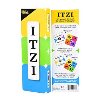 TENZI ITZI - The Fast, Fun, and Creative Word Matching Family and Party Card Game for Ages 8 to 98 - 2-8 Players