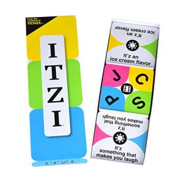 TENZI ITZI - The Fast, Fun, and Creative Word Matching Family and Party Card Game for Ages 8 to 98 - 2-8 Players