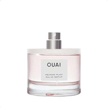 OUAI Melrose Place Eau de Parfum - Elegant Womens Perfume for Everyday Wear - Fresh Floral Scent has Notes of Champagne, Bergamot and Rose with Delicate Hints of Cedarwood and Lychee (1.7 Oz)