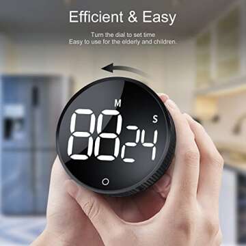 AVINIA Digital Kitchen Timers with LED Display