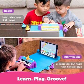 PlayShifu Plugo Tunes - Interactive Musical Toy and Piano Learning Kit, Educational Toys for Early Skill Development in Kids Ages 4-10, Learning Rhymes and Jingles, Gifts for Boys & Girls