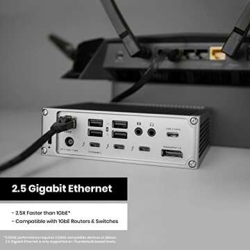 CalDigit TS4 Thunderbolt 4 Dock - 18 Ports, 98W Charging, 40Gb/s Thunderbolt 4, USB-A/C, 2.5GbE, 8K/6K Displays, Mac/PC/Chrome Compatible