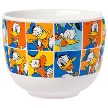 Disney Donald Duck Ramen Bowl Set with Chopsticks & Spoon - 20 Oz