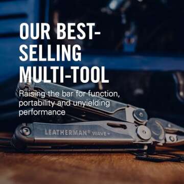 LEATHERMAN Wave+ Multi-Tool | 18-in-1 Versatile Stainless Steel Tool for DIY & Outdoors