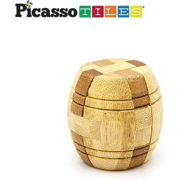 Interlocking Sensory Wooden Burr Cube Toy