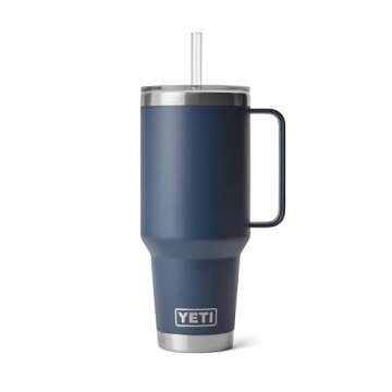 YETI 42 oz Rambler Tumbler with Straw and Handle