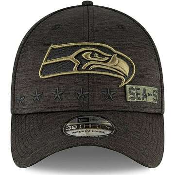 Seahawks Seattle Heather Black Cap