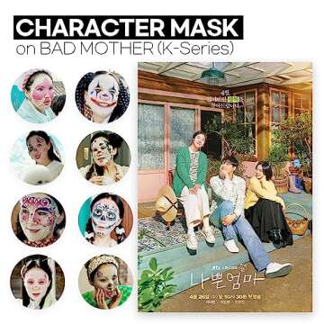 Epielle Animal Character Sheet Masks | Korean Spa Masks for All Skin Types | Kids Face Mask, Spa Gifts, Kids' Birthday Party, Girls' Night, Skincare Party | Assorted 6 Pack | Korean Skincare