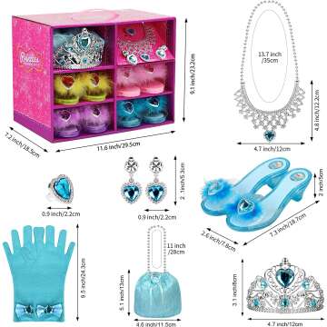 Princess Shoes & Jewelry Set