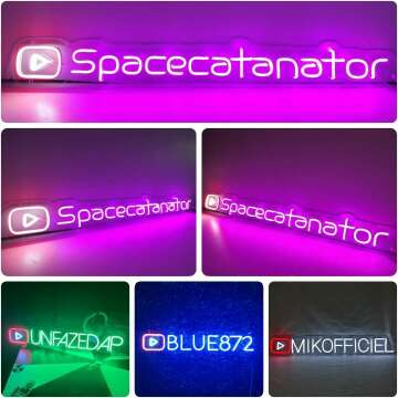 Custom YouTube Neon Sign