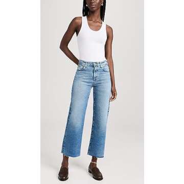 AG Adriano Goldschmied Women's Saige Wide Leg Crop Jeans, 18 Years Atlantic, 31