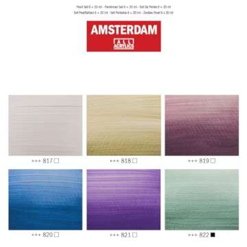 Amsterdam Acrylic Standard Series Paint Set 6x20ml, Pearl