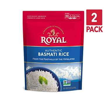 Royal Aged Long Grain Indian White Basmati Rice - 4lbs