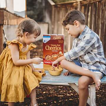 Honey Nut Cheerios Cereal, Limited Edition Happy Heart Shapes, Heart Healthy Cereal With Whole Grain Oats, Family Size, 18.8 oz