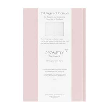 Promptly Journals, A Complete Childhood History: From Pregnancy to 18 Years Old (Powdered Lilac, Purple, Leatherette) | Baby Book and Pregnancy Journal | Baby Memory Book