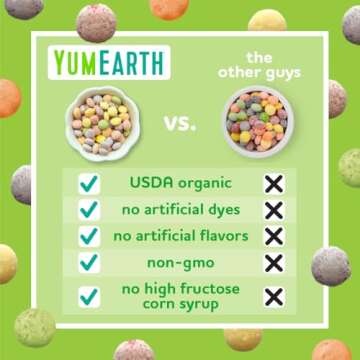 YumEarth Organic Sour Giggles Chewy Candy - Allergy Friendly (Top 9 Free), No Artificial Dyes or Flavors, Non GMO, Gluten Free, Vegan - Individually Wrapped Sour Snack Packs - 0.5 Ounce (Pack of 15)