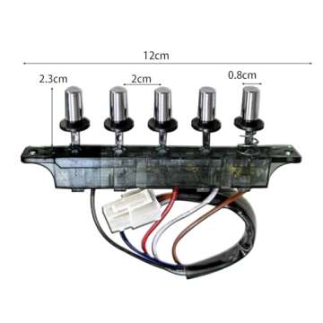 Range Hood Switch,Range Hood Pushbutton Switch,5 Button Accessories,Kitchen Switch Control Board,Range Hood Keyboard Switch