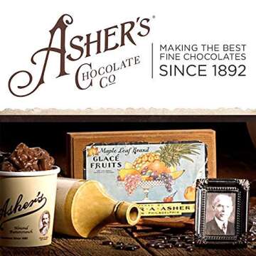 Asher's Chocolates, Chocolate Covered Pretzels, Gourmet Sweet and Salty Candy, Small Batches of Kosher Chocolate, Family Owned Since 1892 (6.5oz, Dark Chocolate)