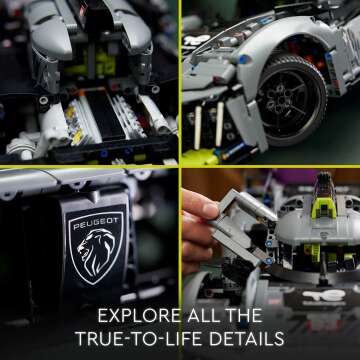 LEGO Technic Peugeot 9X8 Hybrid Hypercar Model Kit