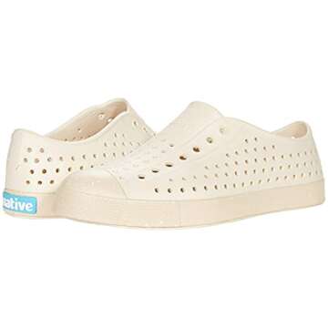 Native Shoes Kids Unisex Jefferson Bloom (Little Kid/Big Kid) Bone White/Soy Beige/Shell Speckles 2 Little Kid M