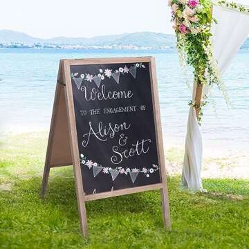 Rose Home Fashion Chalkboard, Rustic, 6 sq ft