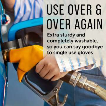 Reusable Gas Pump Gloves for Safe Fuel Handling