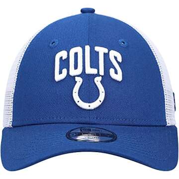 New Era Youth Royal/White Indianapolis Colts Team Title 9FORTY Snapback Hat