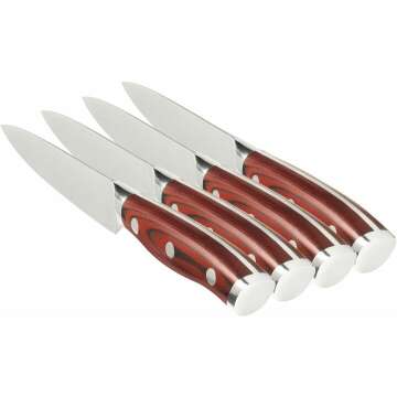 Ergo Chef Crimson Series Steak Knife Set - 4 Knives