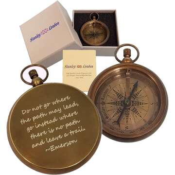 Personalized Brass Compass Gifts