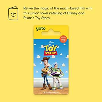 Yoto Disney Pixar Junior Novels: Toy Story – Kids Audio Card for Use with Player & Mini All-in-1 Audio Device, Educational Screen-Free Listening with Fun Playtime Bedtime Travel Stories, Ages 6+