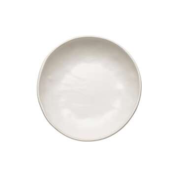 Creative Co-Op White Stoneware Bowl with Glaze