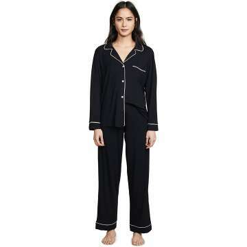 Eberjey Women's Gisele Long PJ Set - Luxurious Softness for Cozy Nights