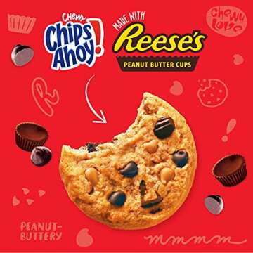 CHIPS AHOY! Chewy Chocolate Chip Cookies with Reese's Peanut Butter Cups, 9.5 oz