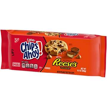 CHIPS AHOY! Chewy Chocolate Chip Cookies with Reese's Peanut Butter Cups, 9.5 oz