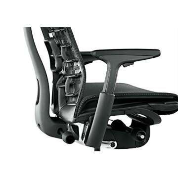 Herman Miller Embody Ergonomic Office Chair | Fully Adjustable Arms and Carpet Casters | Black Rhythm