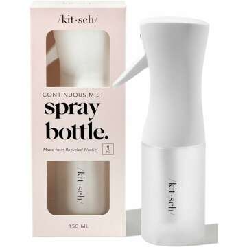 Kitsch Spray Bottle - Versatile Fine Mist for Hair, Cleaning & More 🌿