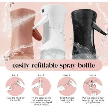 Kitsch Spray Bottle - Fine Mist for Hair & Cleaning