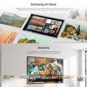 Samsung 55-Inch QLED 4K Smart TV with Art Mode