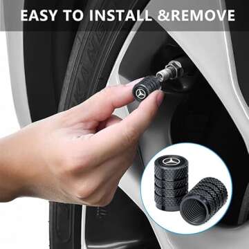 for Car Tire Valve Caps for,Alloy Car Tire Dust Caps,4pcs Air Caps for Car Tire Valve,Leak-Proof,Anti-Corrosion