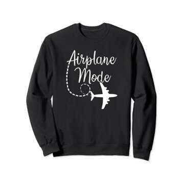 Airplane Mode Traveling Vacation Traveler Adventure Sweatshirt