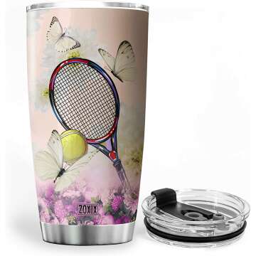 Tennis Tumbler Cup for Tennis Players