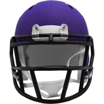 Riddell unisex adult Revolution NFL Minnesota Vikings Speed Mini Helmet, Team Color, One Size US