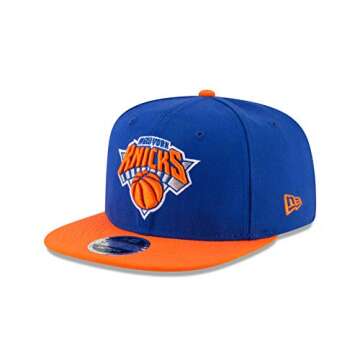 NBA New York Knicks Men's 9Fifty Original Fit 2Tone Snapback Cap, One Size, Royal