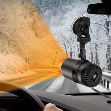 Portable Car Heater with Fast Defrost & Defog