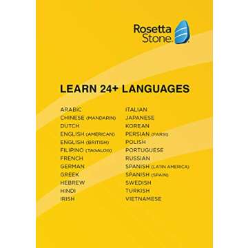 Rosetta Stone Learn Unlimited Languages| Lifetime Access - Learn 24 Languages| PC/Mac Keycard