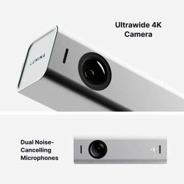 Lumina 4K Webcam with AI for Stunning Video Calls