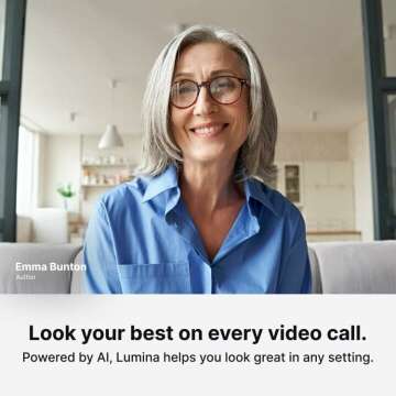 Lumina 4K Webcam with AI for Stunning Video Calls