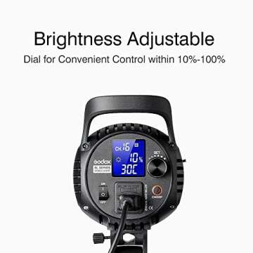 Godox SL-60W, Upgrade Version LED Video Light,CRI95+ Qa>90 5600±300K Bowens Mount Led Continuous Video Light, 433MHz Grouping System