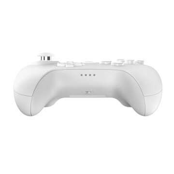 8Bitdo 64 Bluetooth Controller for Analogue 3D, Switch, Windows, and Android (White)