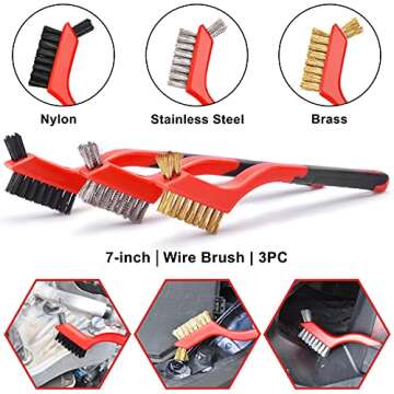 SJPLZQC 18Pcs Car Detailing Kit, Car Detailing Brush Set, Auto Detailing Drill Brush Set, Car Detailing Brushes, Car Wash Kit, Car Accessories, Car Cleaning Tools Kit for Interior, Exterior, Wheels